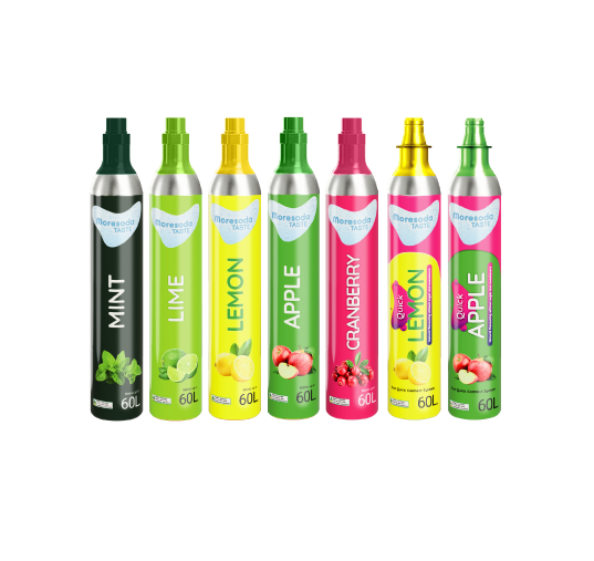 MoreSoda Taste flavoured cylinders